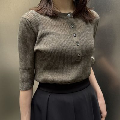 SACRA(サクラ)の五分袖リブニット通販 | 集英社HAPPY PLUS STORE