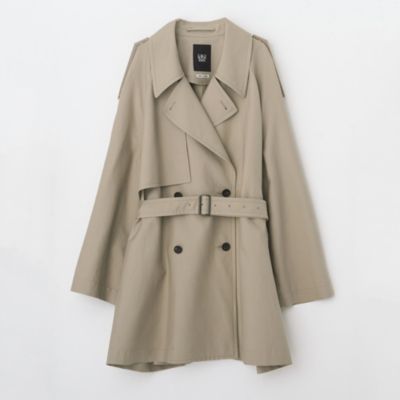 BOWTE(バウト)のFINX COTTON DOUBLUE CLOTH OVER FIT HALF TRENCH COAT