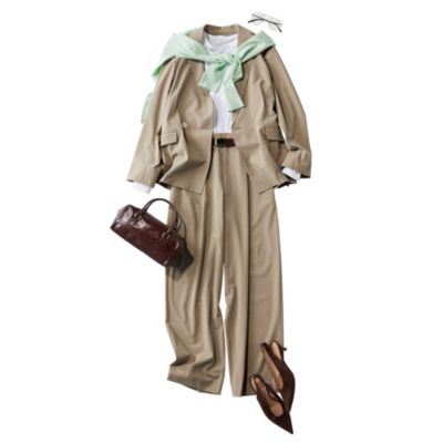 40代のきれいめ派に!パステルカラーニットでつくる旬の春コーデ