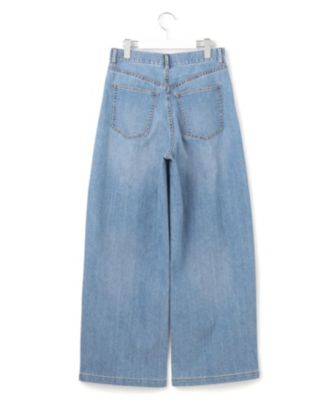 Oggi6月号掲載 23区 サマー タック ワイド デニムパンツ 接触冷感 30 23区（大きいサイズ） 【Oggi6月号掲載/接触冷感/一部先行予約