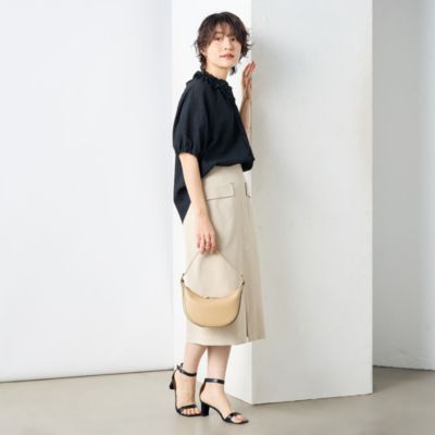 NOLLEY'S sophi　サッカーチェックフリルネックブラウス NOLLEY'S sophi(ノーリーズソフィー)のサッカーチェックフリル