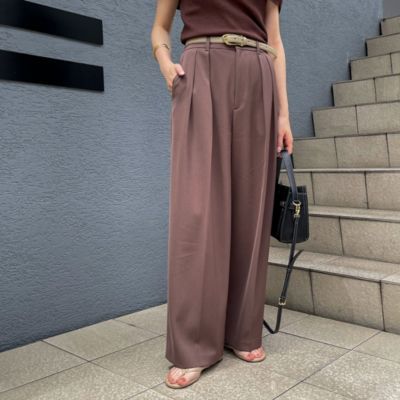 【新品】 NOLLEY'S sophi ウォッシャブルギャバジンワイドパンツ ウォッシャブルギャバジンワイドパンツ｜ノーリーズの通販