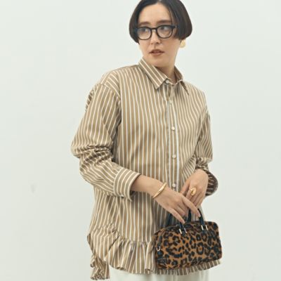 Rie Miller(リエミラー)のウォッシャブル裾フリルレギュラーカラー