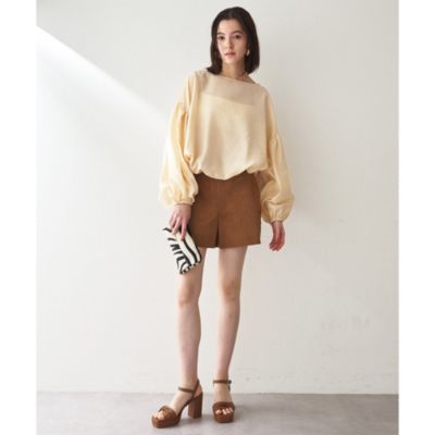 Whim Gazette(ウィム ガゼット)の【GEMINI】スウェードショートパンツ