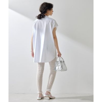 新品タグ付 24SS ウィムガゼット シャーリングブラウス フレンチスリーブ 新品タグ付 24SS ウィムガゼット シャーリングブラウス フレンチ