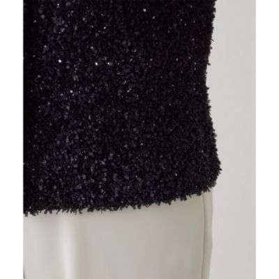 Whim Gazette(ウィム ガゼット)のスパンコールカーデジャケット通販