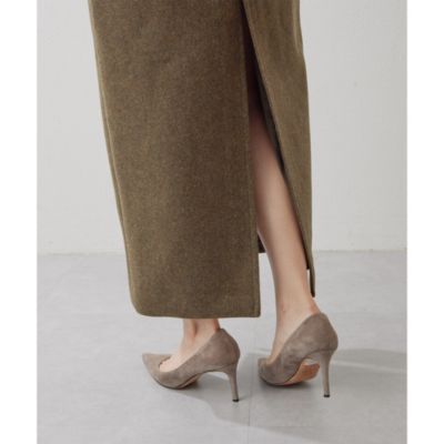 Whim Gazette(ウィム ガゼット)のメルトンスリットスカート通販