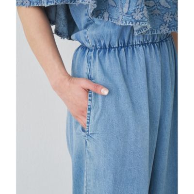 【美品】WhimGazette エンブロイダリージャンプスーツ Whim Gazette(ウィム ガゼット)のエンブロイダリージャンプスーツ通販