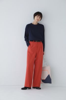 human woman(ヒューマン ウーマン)の◇センタープレスセミワイドパンツ