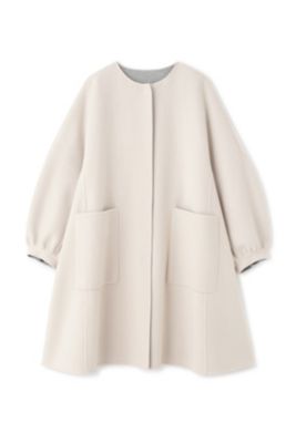 極美品✨️24AW　アドーア　2TONEリバーノーカラーコート　リバーシブル 極美品✨️24AW アドーア 2TONEリバーノーカラーコート リバーシブル