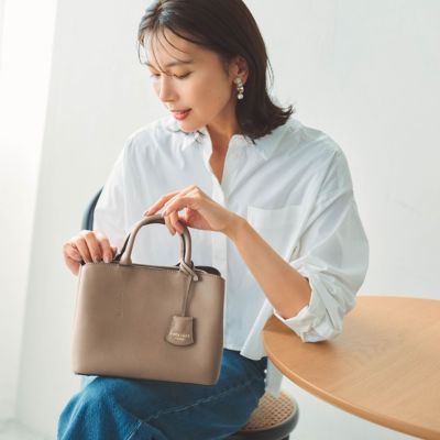 TOPKAPI(トプカピ)のフロントステッチ レザーミニショルダーバッグ通販