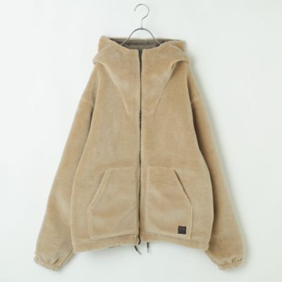 TAION(タイオン)の【洗える】NON DOWN MILITARY REVERSIBLE BOA HOODIE