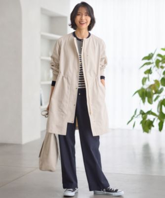 23区【Oggi4月号掲載/洗える】スラブツイルストレッチ ベイカー パンツ 23区 L(ニジュウサンク エル)の【Oggi4月号掲載/洗える】スラブ