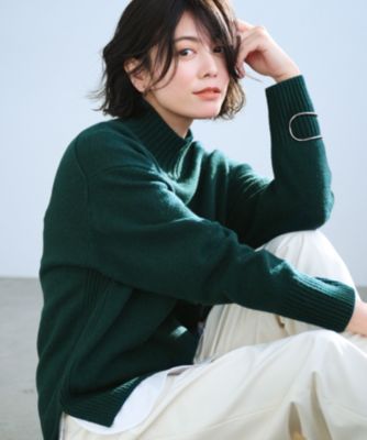 23区 S(ニジュウサンク エス)の【洗える】カシミヤブレンド ハイネック