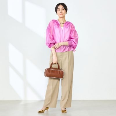 NOLLEY'S ：ノーリーズ ラッフル衿シアーブラウス NOLLEY'S｜ラッフル衿シアーブラウス | Rakuten Fashion(楽天