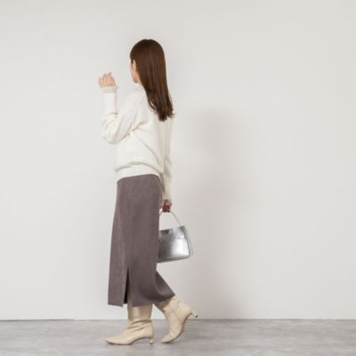 定3万■ノーリーズNOLLEY'S 上質アルパカウール混 素敵あったかレイヤード風ノーカラーコート*クリスマス帰省お呼ばれ nolley\u0027s（素材（生地・毛糸）アルパカ）（レディース