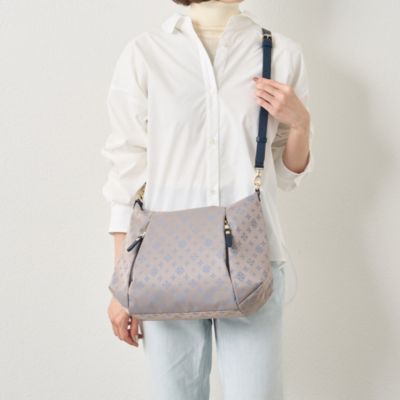 Russet - russetラシット 美品 2WAY ショルダーバッグCE723 グレーの+