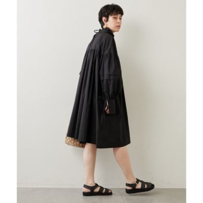whim gazette タックボリュームワンピース Whim Gazette(ウィム ガゼット)のタックボリュームワンピース