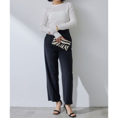 【ウィムガゼット】　美品　トリコットバックシャンカットソー　ストレッチ　水色 Whim Gazette(ウィム ガゼット)のトリコットバックシャン