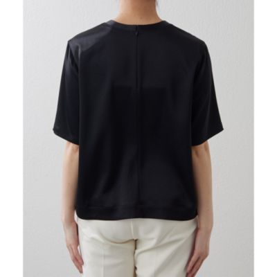 Whim Gazette サテンTシャツ Whim Gazette(ウィム ガゼット)のサテンTEEブラウス通販