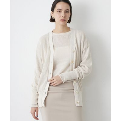 極美品◎25SS Whim Gazette ペーパーヤーンカーディガン 黒 極美品◎25SS Whim Gazette ペーパーヤーンカーディガン 黒
