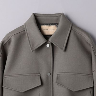 UNITED ARROWS(ユナイテッドアローズ)のウール シャツ ブルゾン コート