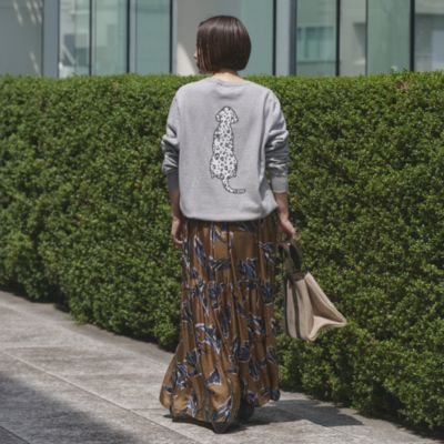 SACRA 今期 サクラ HPS別注 ティアードスカート 花柄 SACRA 今期 サクラ HPS別注 ティアードスカート 花柄