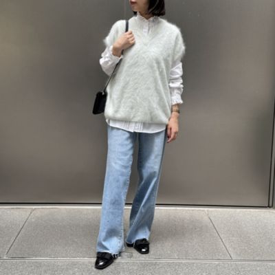 ATON(エイトン)のロイヤルカシミヤファーベスト通販 | mirabella