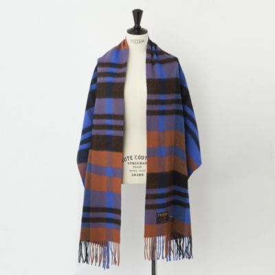 TWEEDMILL チェックストール 楽天市場】TWEEDMILL ツイードミル ピュアウールチェック