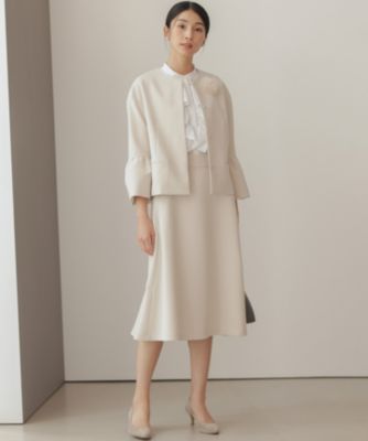 【KUMIKYOKU NAVY】コンフォータブルドレープ フレアスカート 組曲(クミキョク)の【KUMIKYOKU NAVY】コンフォータブルドレープ