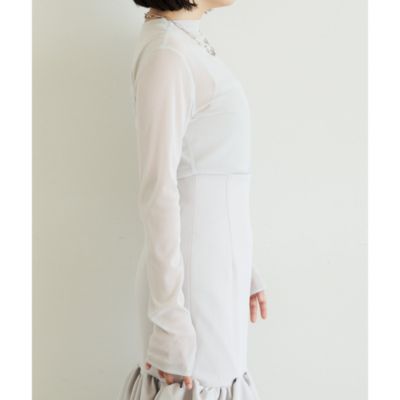 La nature linge シアーチュールプルオーバー セール】【La nature linge】シアーチュールプルオーバー（T