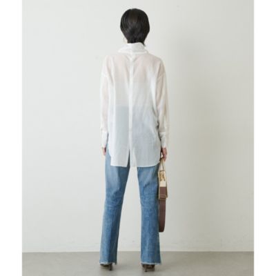 Whim Gazette オーガンジーハイネックプルオーバー新品 Whim Gazette(ウィム ガゼット)のオーガンジーハイネックプル