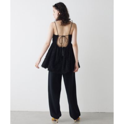 Whim Gazette(ウィム ガゼット)のカットジャガードキャミブラウス通販