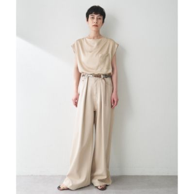 Whim Gazette(ウィム ガゼット)のサテンワッシャーノースリーブ