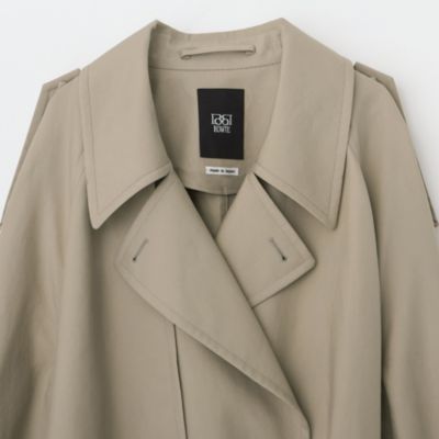 BOWTE(バウト)のFINX COTTON DOUBLUE CLOTH OVER FIT HALF TRENCH COAT