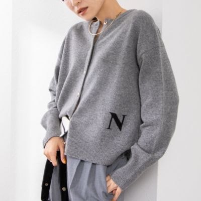 NOLLEY'S(ノーリーズ)のロゴインターシャ2WAYクルーネックカーディガン 24AW通販 | 集英社HAPPY PLUS STORE