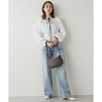 未使用♡ウィムガゼット 23SS スタンドギャザープルオーバー ブラウス 完売品 未使用♡ウィムガゼット 23SS スタンドギャザープルオーバー