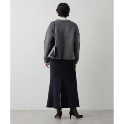 Whim Gazette(ウィム ガゼット)のミックスヤーンVネックプルオーバー