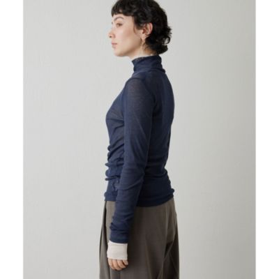 Whim Gazette(ウィム ガゼット)のシアーフライスタートルネックプル