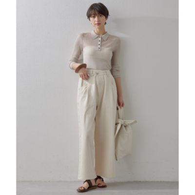 Whim Gazette(ウィム ガゼット)の【THE PAUSE】シアーポロニット通販