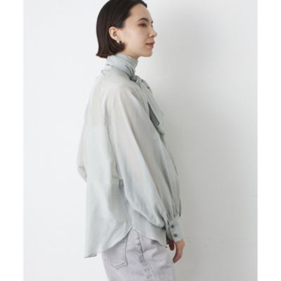完売ウィムガゼット　シルクローンボウタイブラウス Whim Gazette ブラウス シャツ シルクローンボウタイブラウス