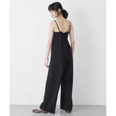085ウィムガゼット21AW3.2万オールシーズンダブルクロスサロペット黒36 Whim Gazette(ウィム ガゼット)の【THE PAUSE】ダブルクロス