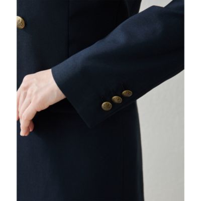 美品✦23年SS ウィムガゼット ラミーダブルジャケット シアー ブルー Whim Gazette(ウィム ガゼット)のシアーダブルジャケット通販