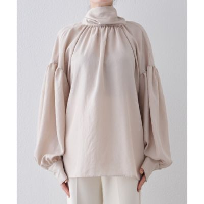 Whim Gazette(ウィム ガゼット)のシルキーボウタイブラウス通販