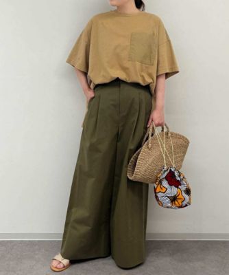 human woman(ヒューマン ウーマン)の◇ウエストドロストワイドパンツ