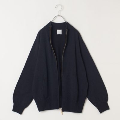 12closet(トゥエルブクローゼット)の【洗える】二重編みニットジップ