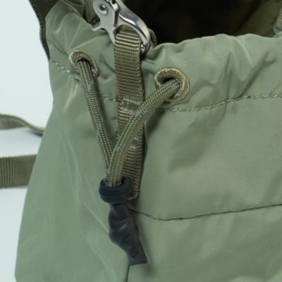 topologie リバーシブルバケットバッグ ストラップ付き 巾着 グリーン 新品 topologie トポロジー ショルダーバッグ リバーシブルバケット