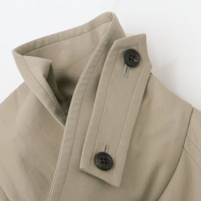 BOWTE(バウト)のFINX COTTON DOUBLUE CLOTH OVER FIT HALF TRENCH COAT