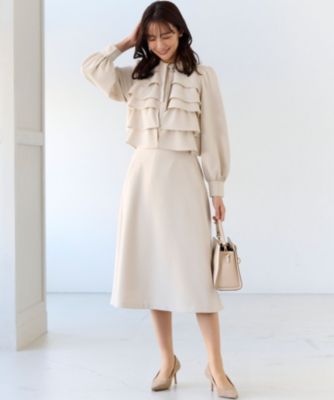 組曲(クミキョク)の【KUMIKYOKU NAVY】コンフォータブルドレープ