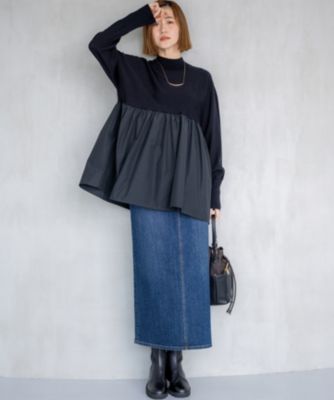 ムジラボ　デニムスカート　23 Oggi3月号掲載／新色追加／洗える】23区DENIM
